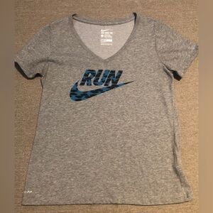 Nike Dri-Fit Athletic Cut “Run” Gray L